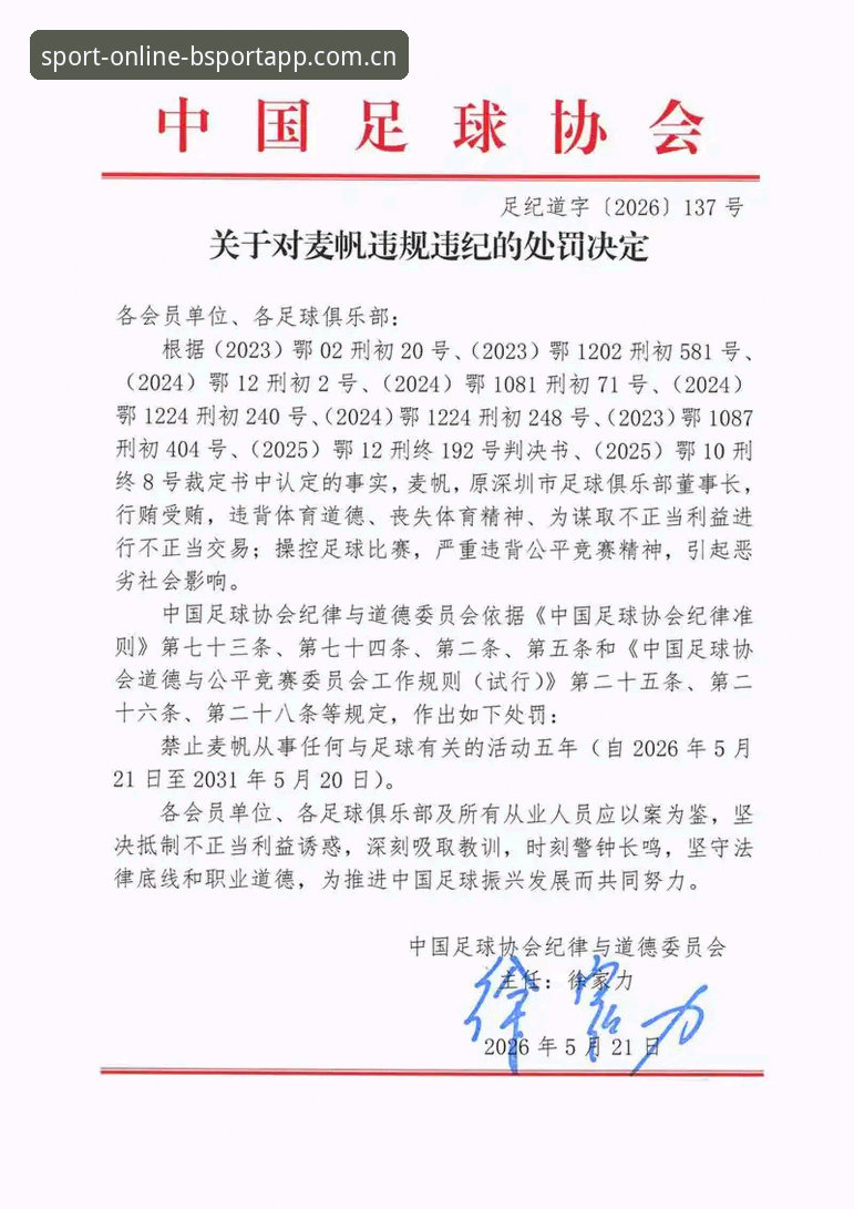 足协禁足风暴 vs 行业净化：中国足球反腐名单背后，bsportAPP平台用户如何理性看待?